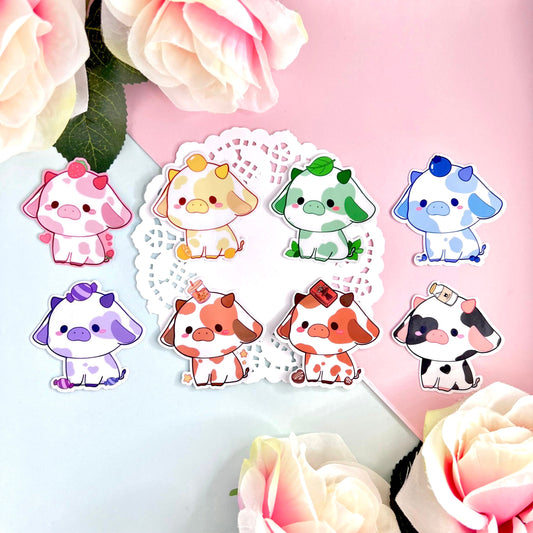 CUTE COW STICKERS