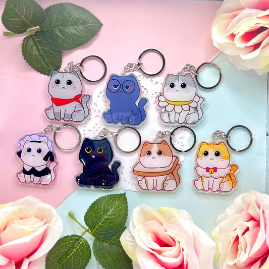 CUTE CAT KEYCHAINS